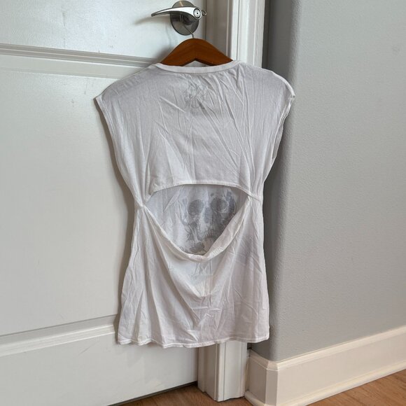 Chaser Ride or Die Graphic Open Back Sleeveless Cotton T-Shirt Tank - Picture 2 of 3